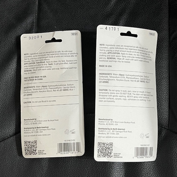 Halloween Vampire Set: Fake Blood Spray, Glow-in-the-Dark Teeth w/ Blood - Picture 2 of 7